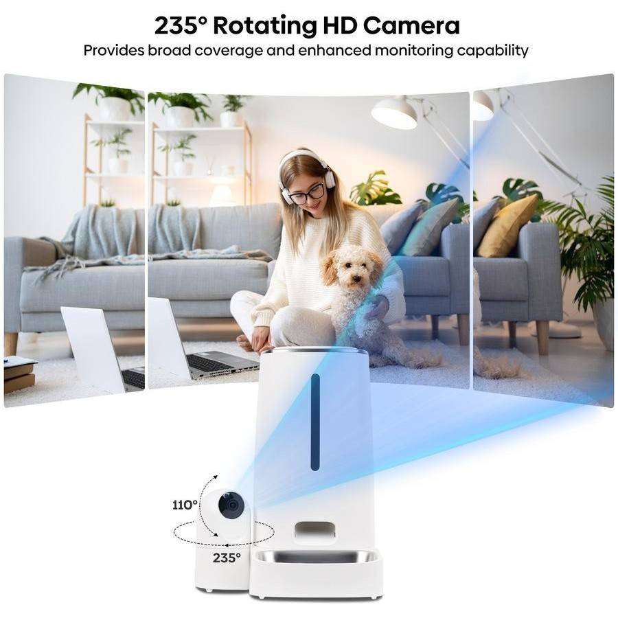 4L Smart Automatic Pet Feeder with Camera 2.4G&5G Wifi