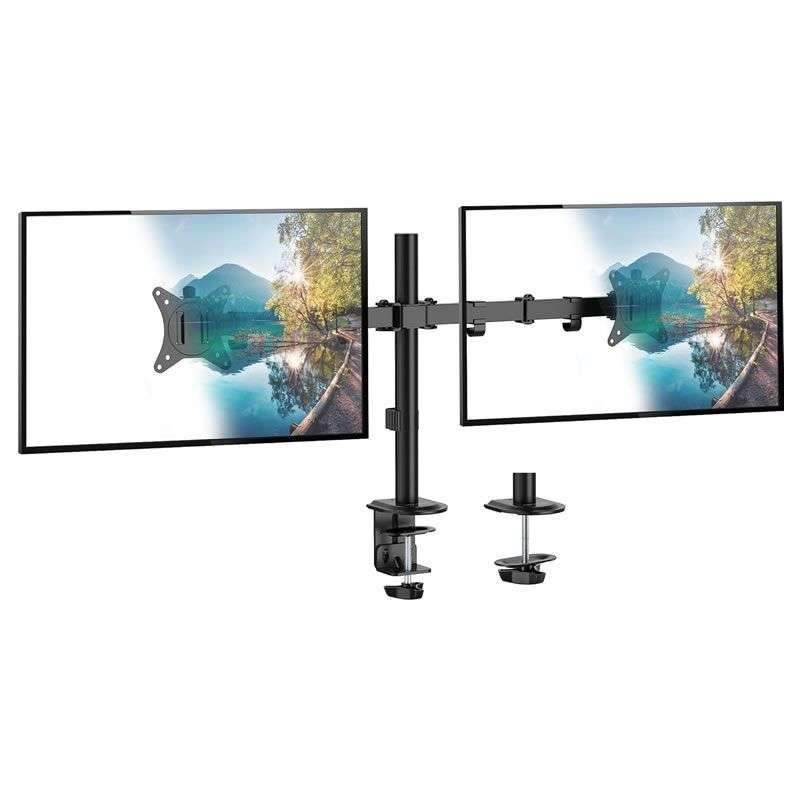 Heavy Duty 15-33" Full Motion Adjustable Dual Monitor Mount
