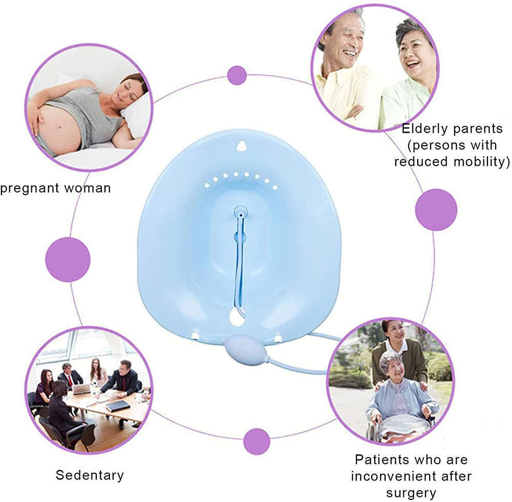 Portable Sitz Bath Tub with Flusher for Postpartum Care