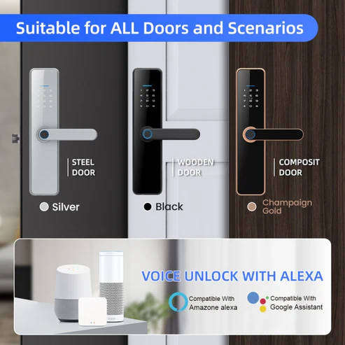 Smart WIFI Door Lock Tuya App