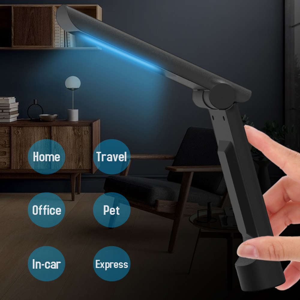 Portable UV Germicidal  Disinfection Lamp with Wireless Charging for Qi Smartphone