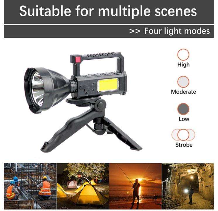 SUPER BRIGHT - Rechargeable Hand Lamp with Stand