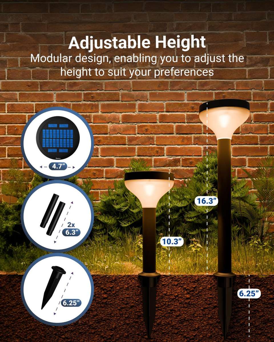 Solar Pathway Lights - Set of 2