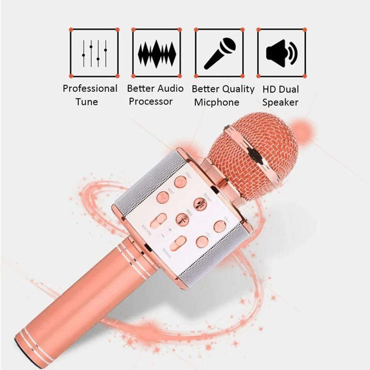 Wireless Portable Bluetooth Karaoke Microphone