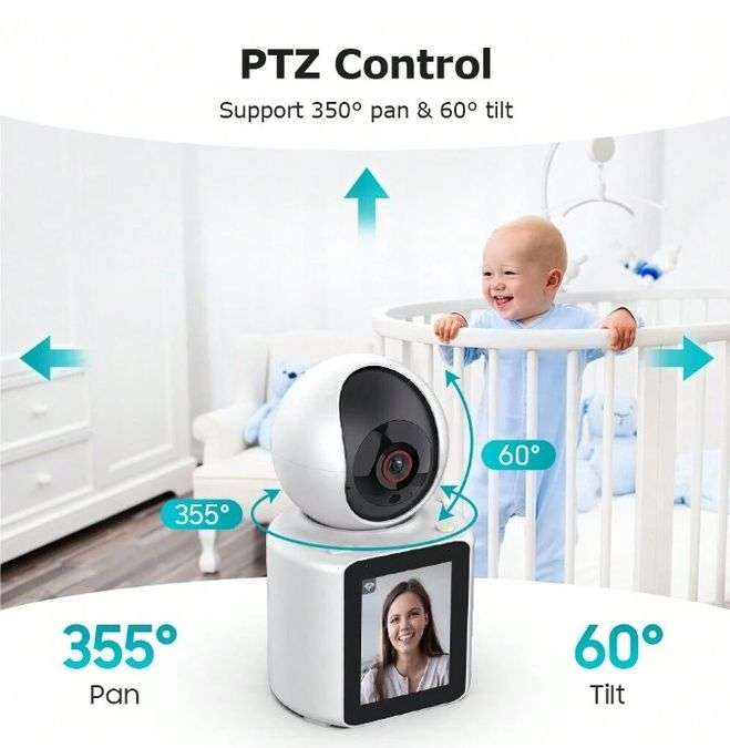 2 Way Wireless Smart Video Call Camera With 2.8" Screen