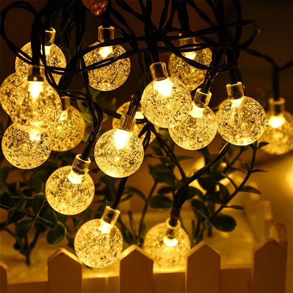 5M LED String Light Outdoor Crystal Ball Light
