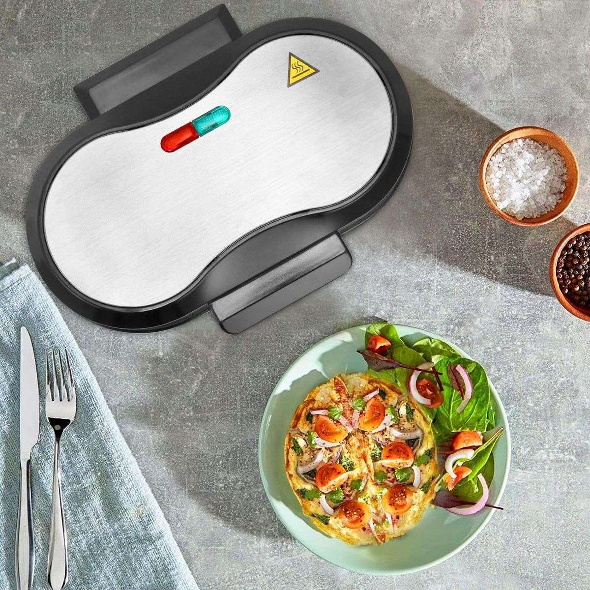 RAF Non-Stick Dual Chamber Multipurpose omelettes Maker