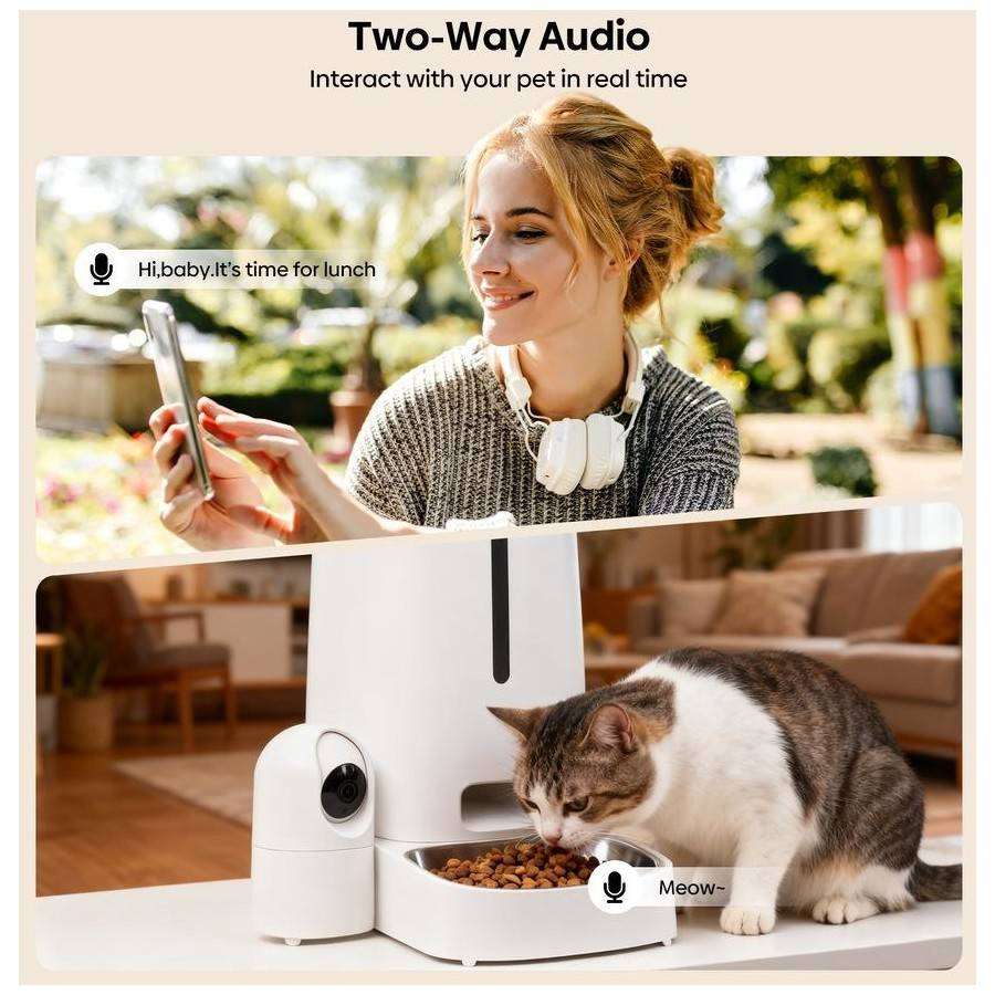 4L Smart Automatic Pet Feeder with Camera 2.4G&5G Wifi