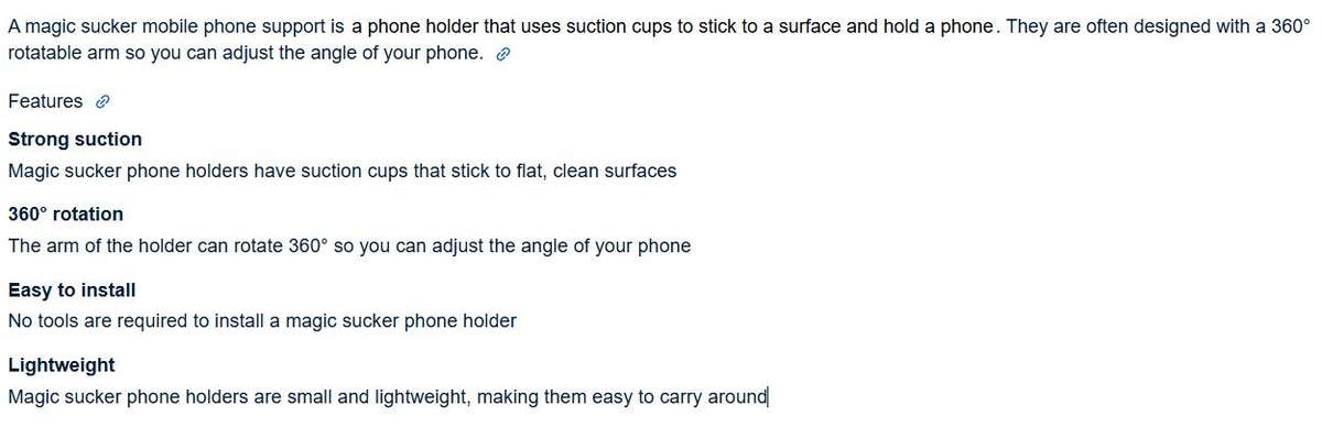 Magic Sucker Stand for Cell Phone Mobile Holder 360 Rotatable