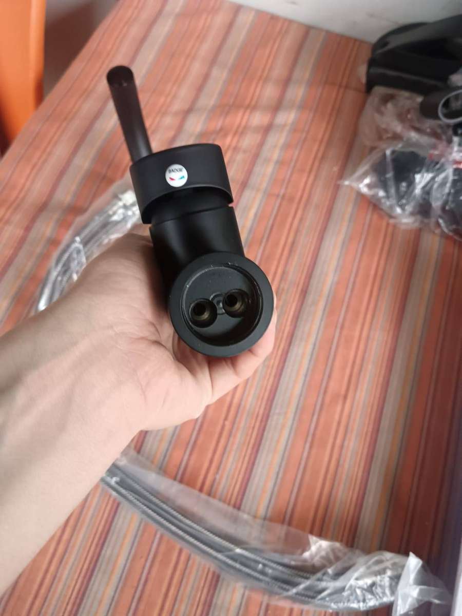 Metal Kitchen Temperature Faucet Tap & Hosepipe - Matte Black