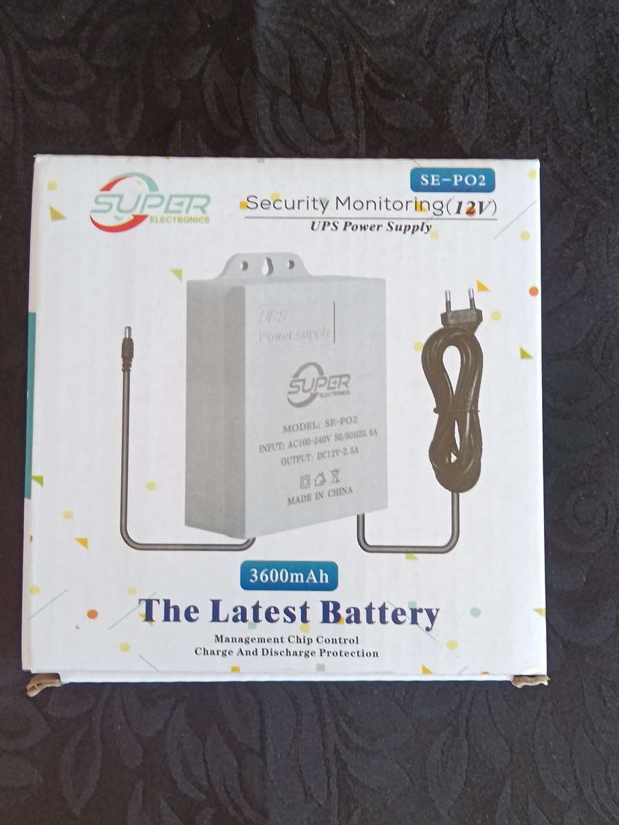 Mini UPS Battery Backup 12V 2A Uninterruptible Power Supply for CCTV, WIFI Router, Modem