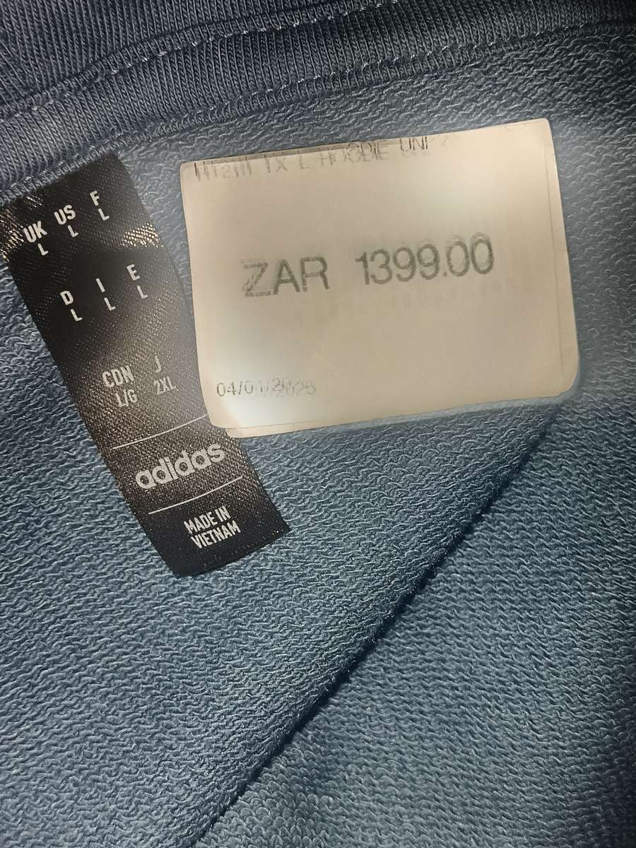 Adidas Terrex Large Logo Hoodie Gender Neutral Wonder Steel Size Large