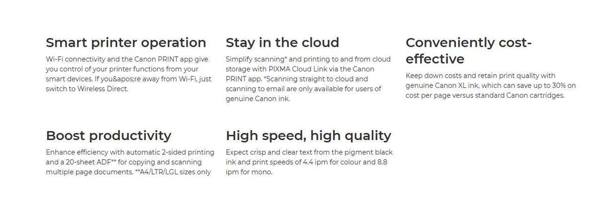 4 in 1 Canon PIXMA TR4540 Multifunction Inkjet Printer