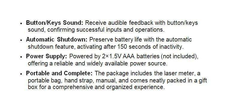 SNDWAY 100M High Precision Laser Measuring Tool