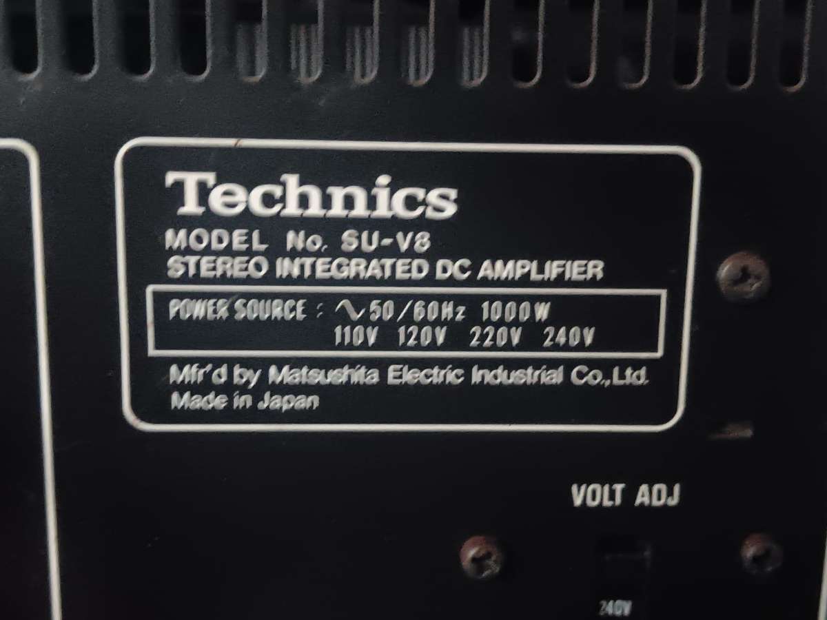 Technics SU-V8 Stereo Integrated Amp