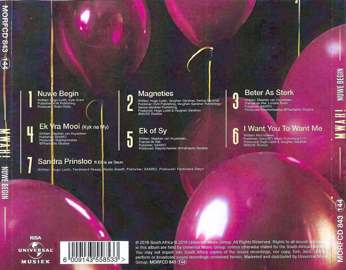 Mwah! - Nuwe Begin (CD Album)