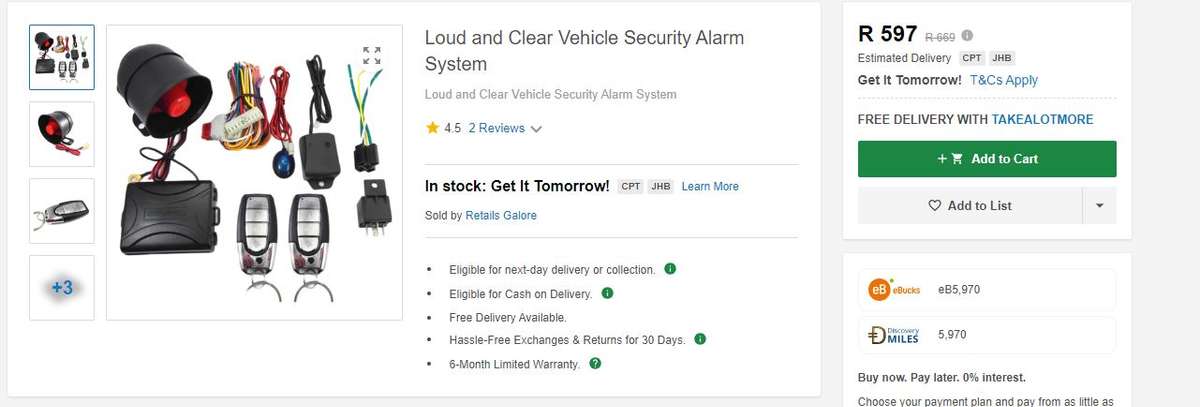 Loud and Clear Vehicle Security Alarm System