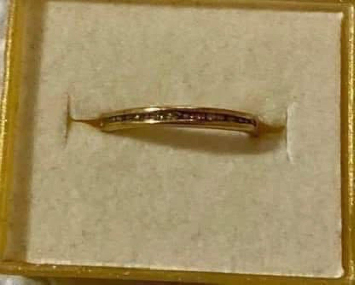 Diamond ring -  Womans eternity ring - 9ct Gold and real mined diamond eternity ring