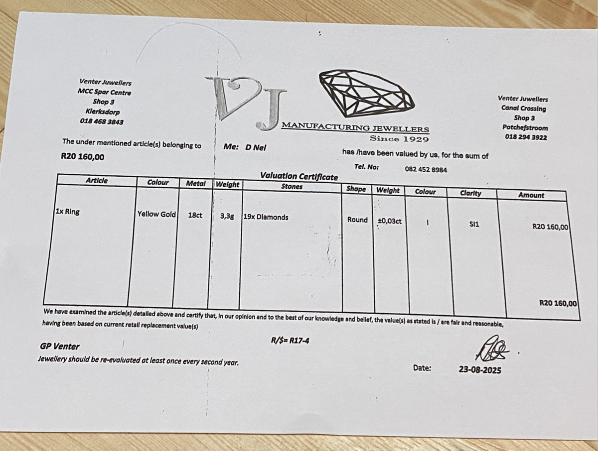 18 Carat Gold 19 Diamond Cluster Ring