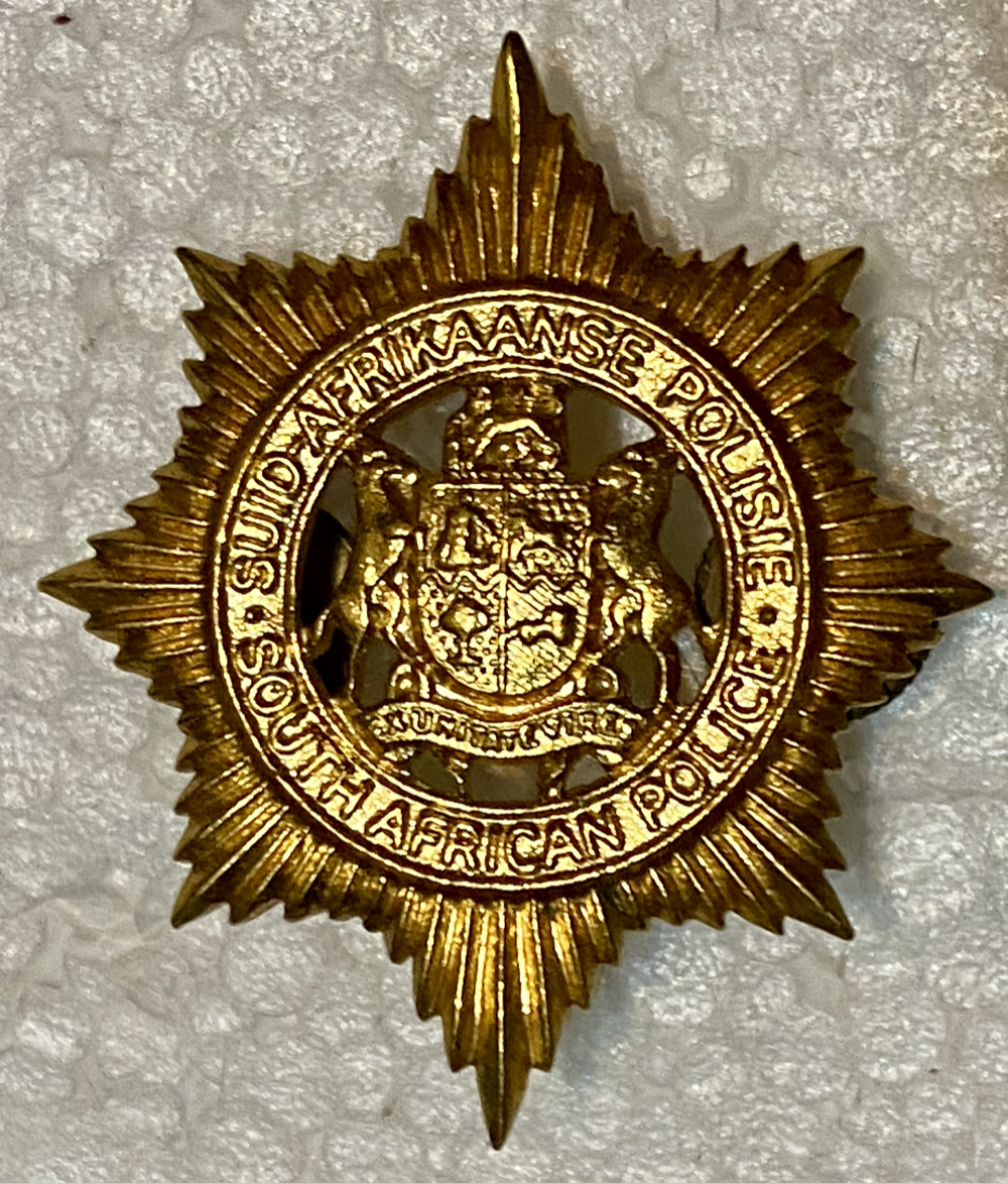 Vintage South African Police badge pin