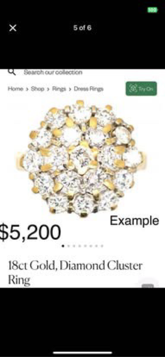 18 Carat Gold 19 Diamond Cluster Ring