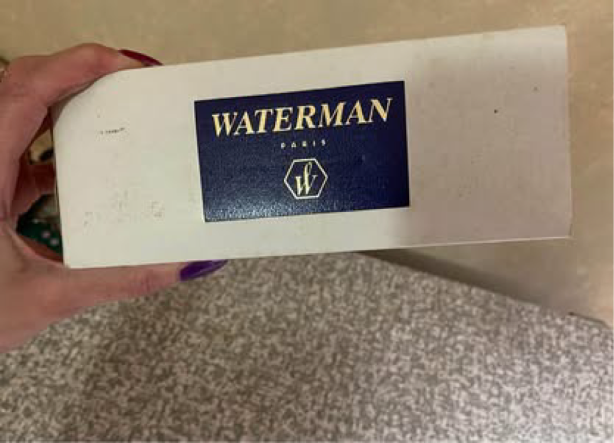 Waterman gold tipped fountain pen and pencil set