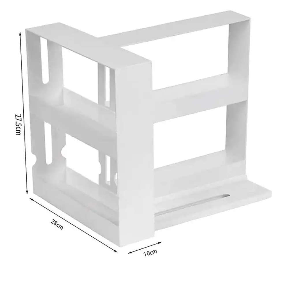 Save 80% Space Saving Pull out Swivel Spice Rack for Kitchen, seasoning or other storage