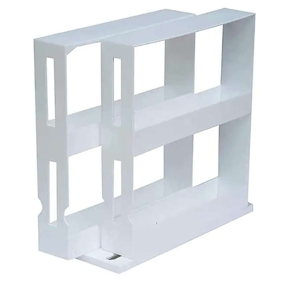Save 80% Space Saving Pull out Swivel Spice Rack for Kitchen, seasoning or other storage