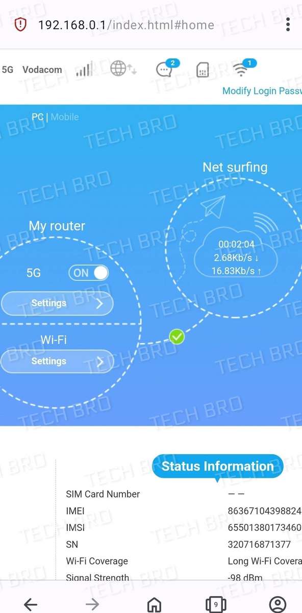 ZTE MC801A 5G Unlocked Wi-Fi 6 Router - ICASA Approved