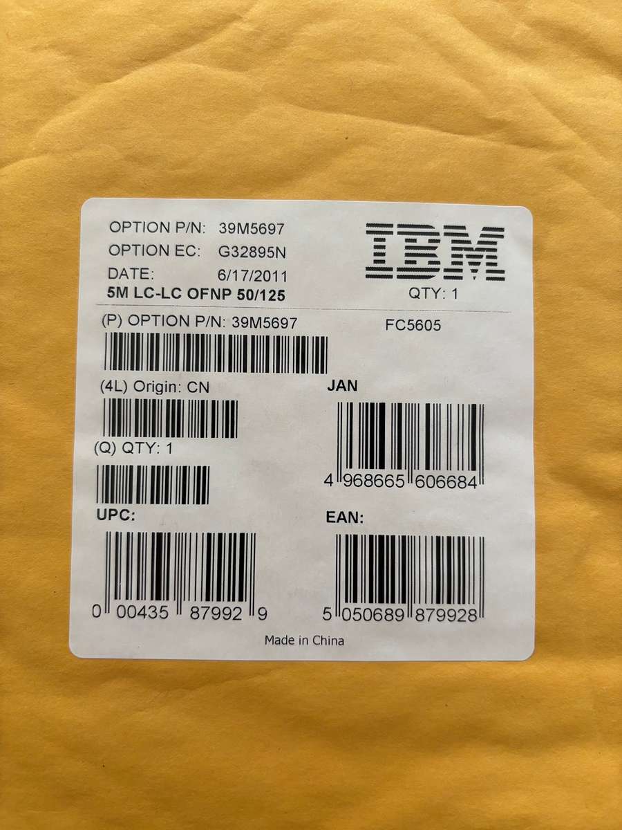 IBM 5m Fiber Optic Cable LC-LC 39M5697