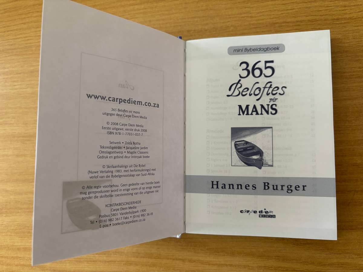 365 Beloftes vir Mans