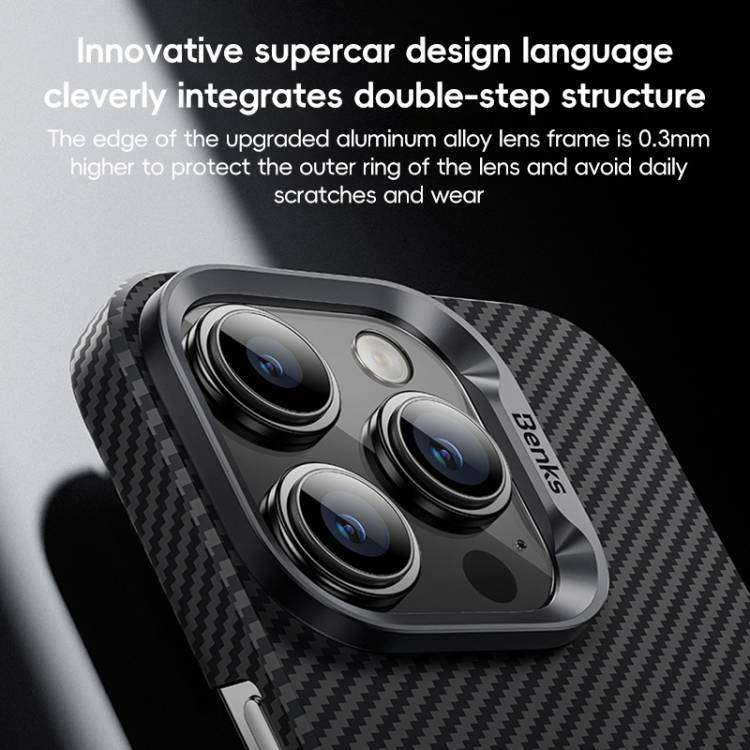 Benks Classic Kevlar 600D Fiber MagSafe Phone Case Compatible with Apple iPhone 16 Plus