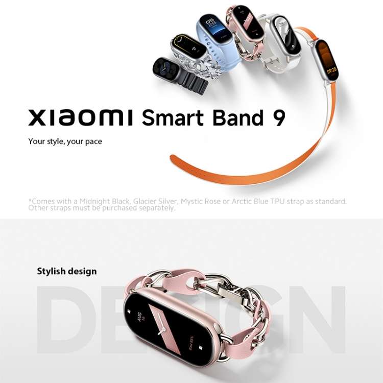 Xiaomi Smart Band 9 - Latest Generation - Glacier Silver