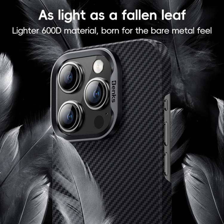 Benks Classic Kevlar 600D Fiber MagSafe Phone Case Compatible with Apple iPhone 16 Plus