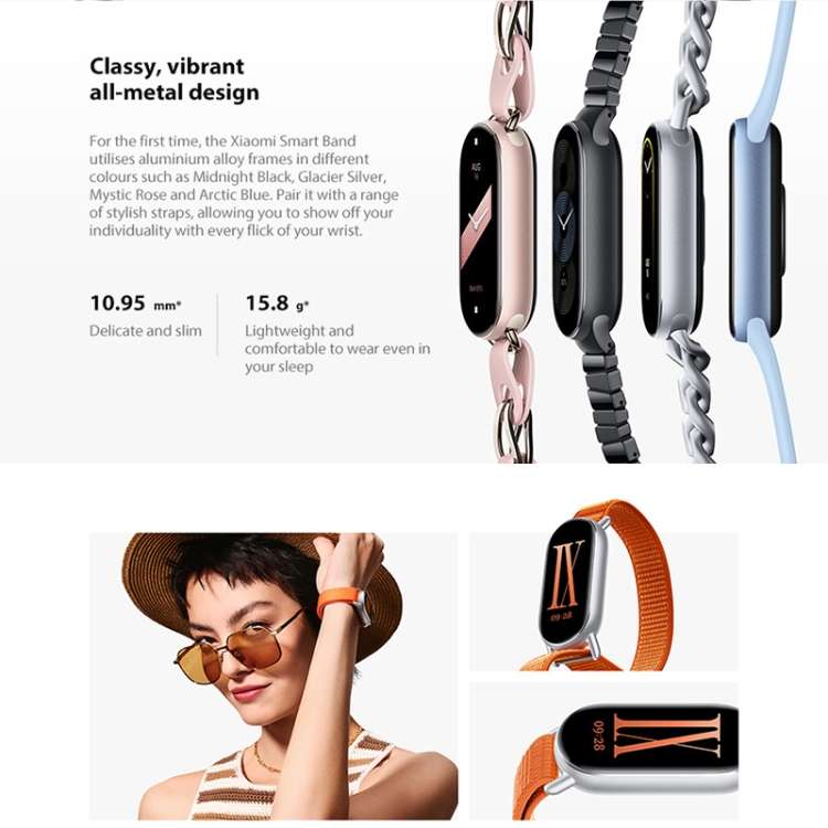 Xiaomi Smart Band 9 - Latest Generation - Glacier Silver