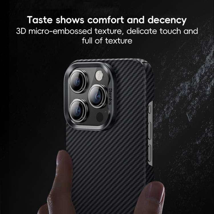 Benks Classic Kevlar 600D Fiber MagSafe Phone Case Compatible with Apple iPhone 16 Plus