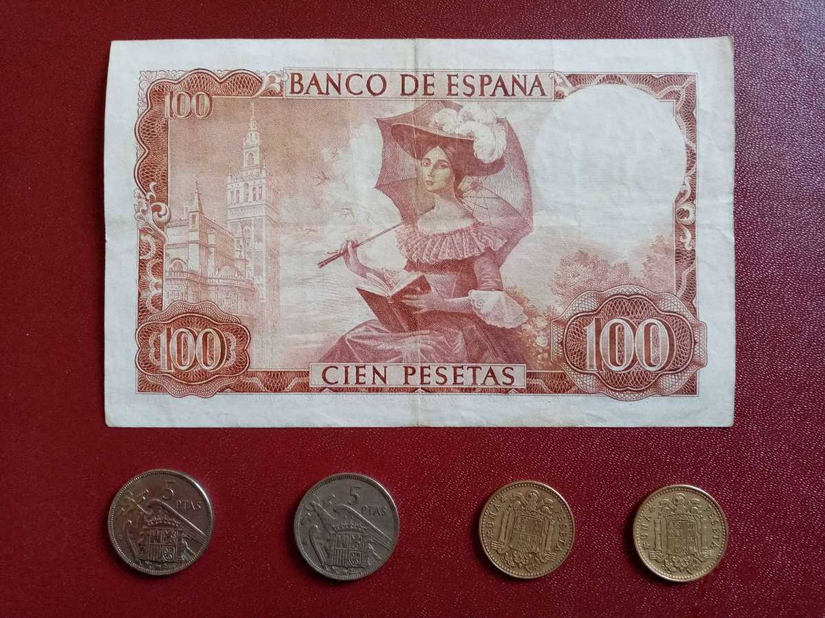 Spanish 100 Peseta 1965 Banknote