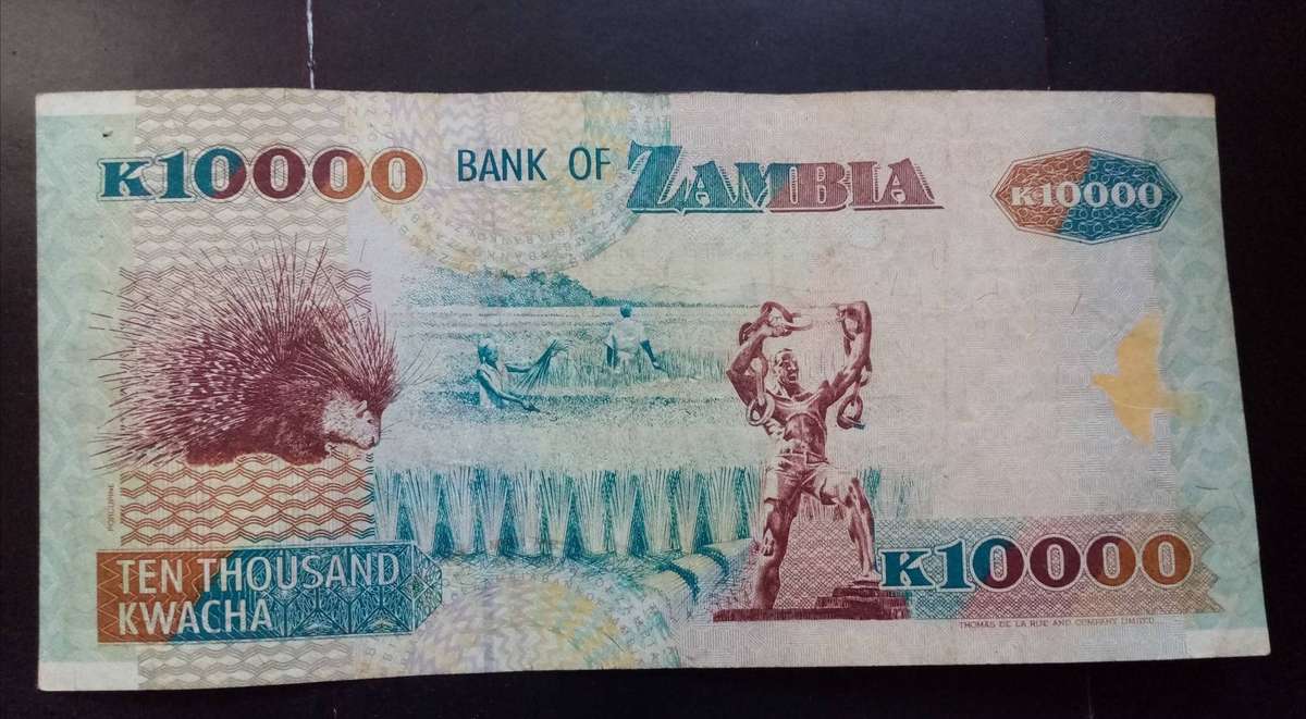 Zambian K10000.00 1992 Banknote