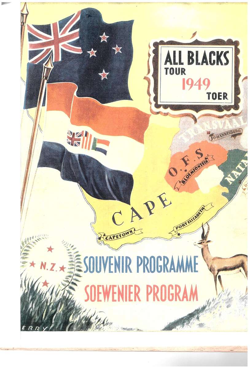 All Black Tour 1949 Souvenir Programme