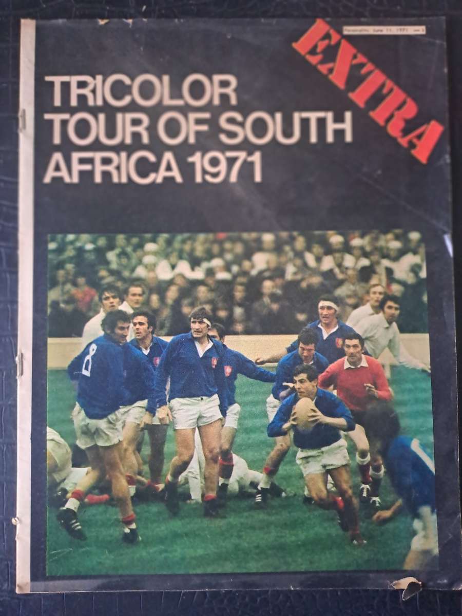 Rugby insert to Personality mag. 1971 French to SA. Pre-tour. 20 pp