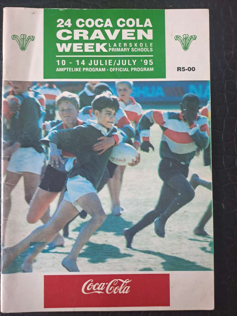 Rugby programme u.13 Craven Week 1995 Loftus Versfeld, Pretoria