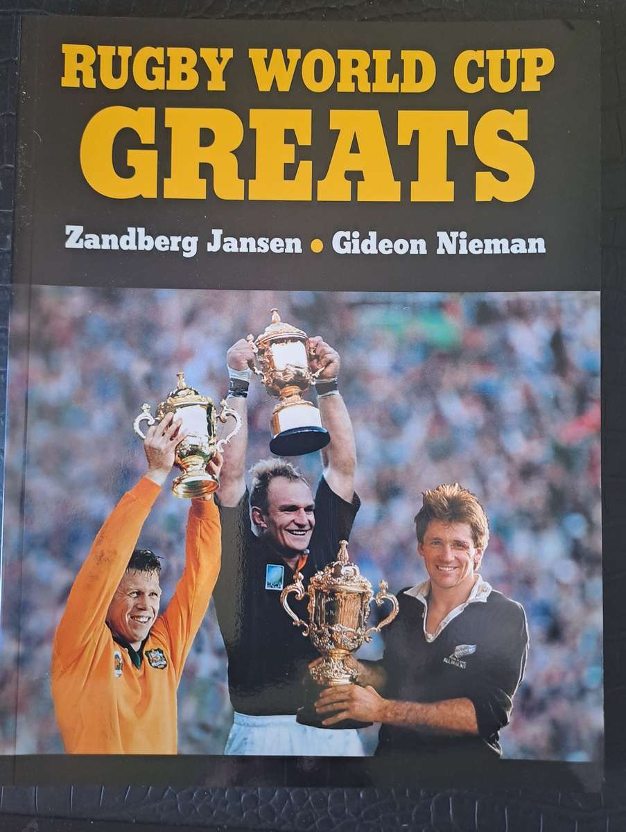 Rugby book World Cup Greats by Zandberg Jansen & Gideon Nieman (1999) As new