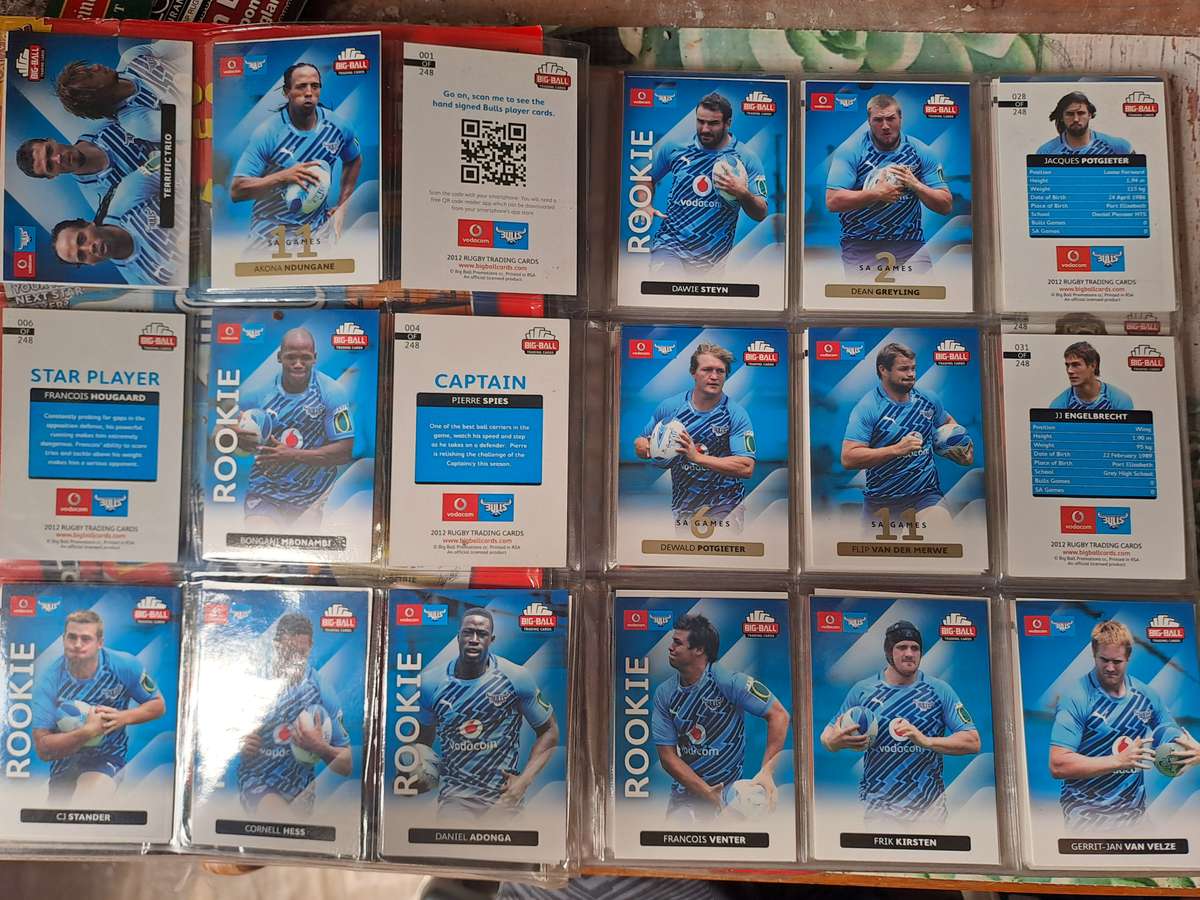 Rugby collectors' cards 2012 Big Ball Trading Cards [167 CARDS] See below for list of cards present