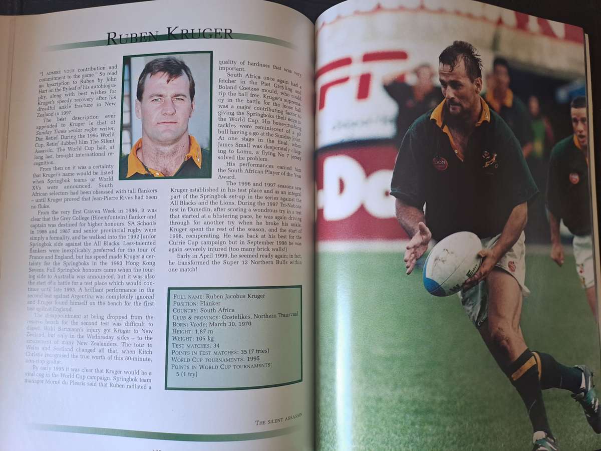 Rugby book World Cup Greats by Zandberg Jansen & Gideon Nieman (1999) As new