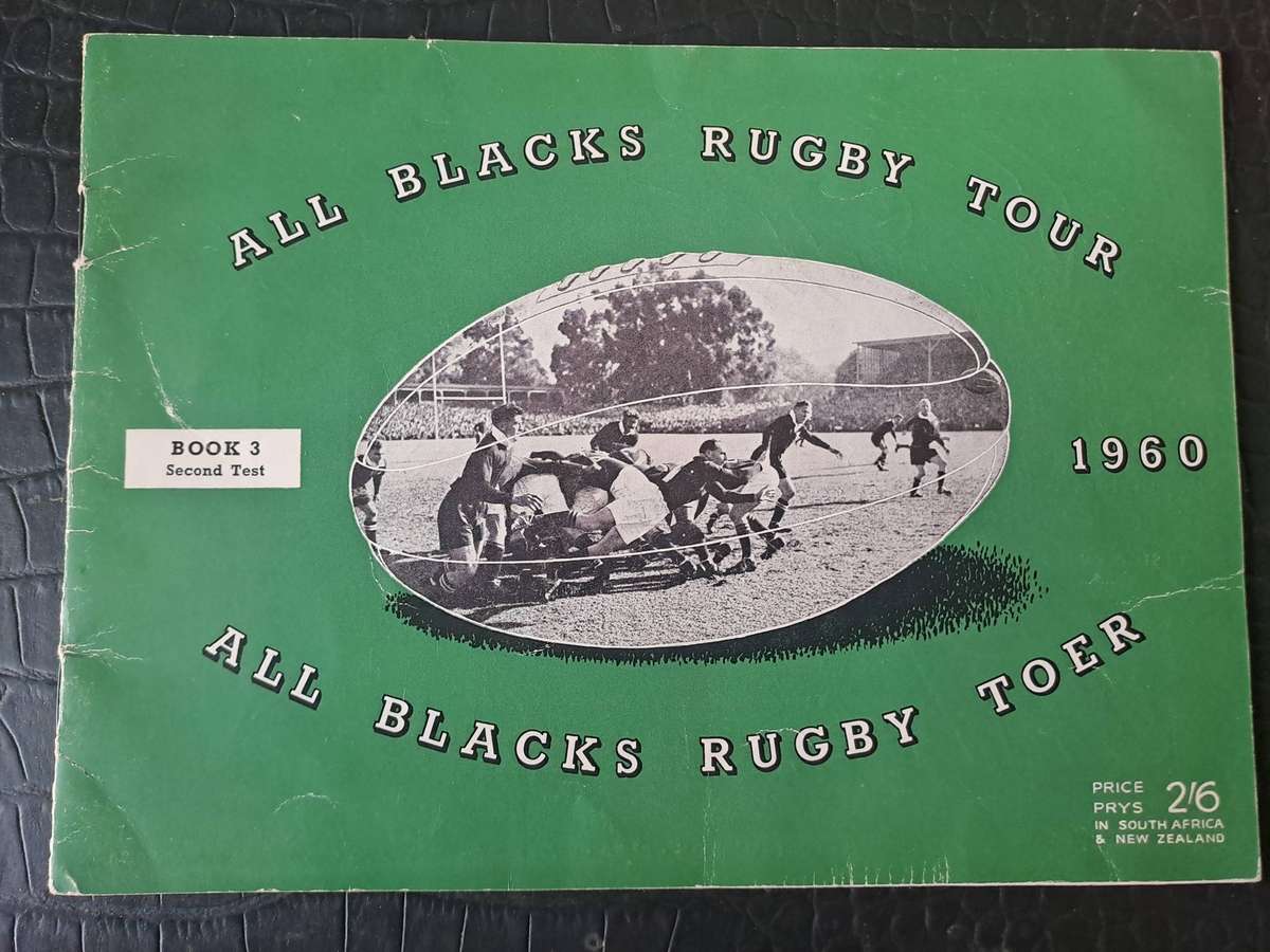 Rugby post tour brochure All Blacks to SA 1960 Book 3 Second test 16pp