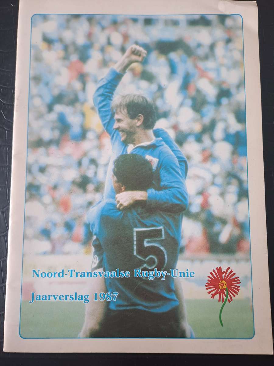 Rugby report. Northern Transvaal Rugby Union 1987 contains several colour team photographs
