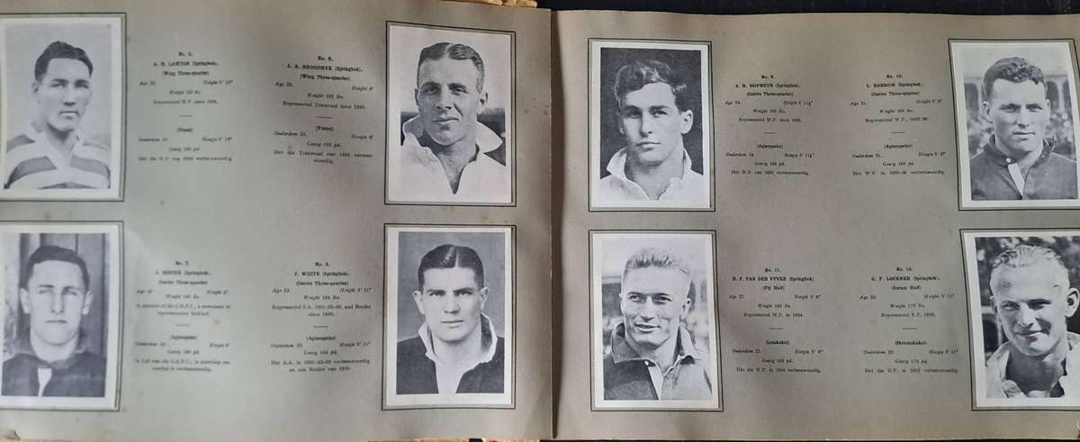 Rugby Souvenir Album. The South African 1937 Rugby Team to Australia and NZ (See below for details)