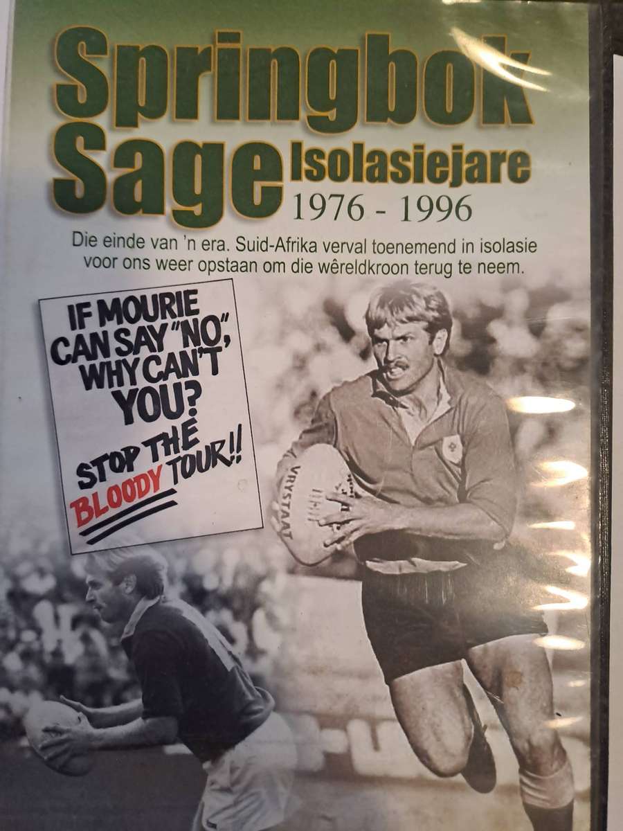 Rugby DVD  Springboksage. Die isolasiejare 1976-1996. See condition below