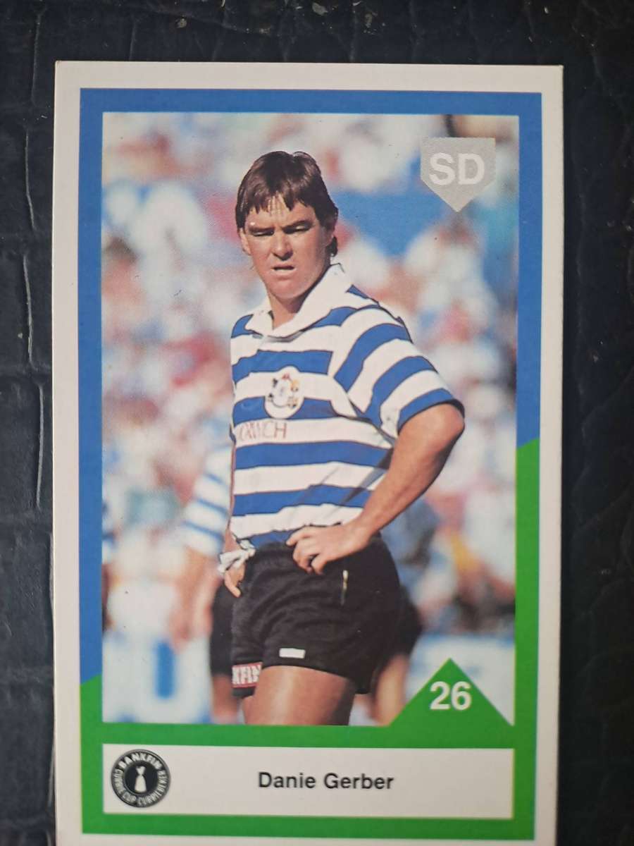 Rugby card. 1992 Sports Deck. Danie Gerber