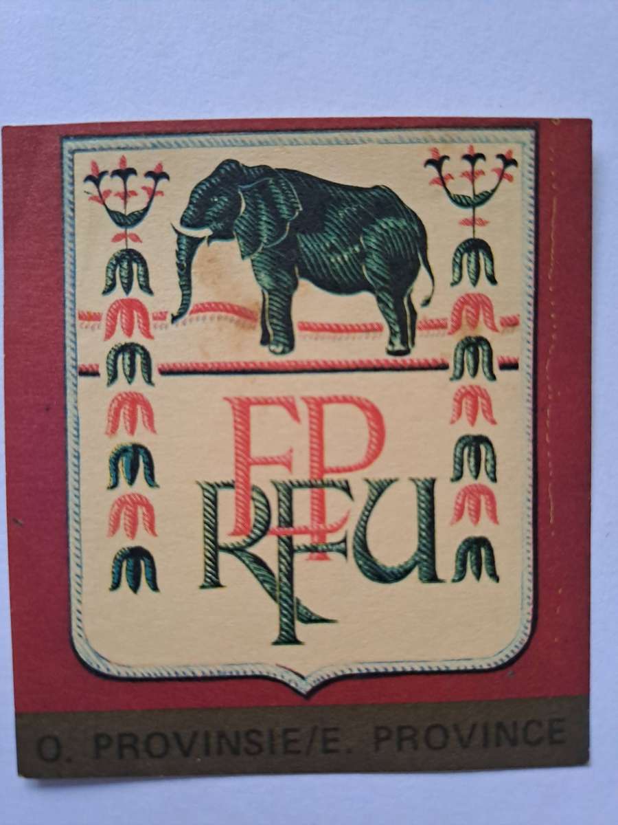 Total Rugby Stickers. Provincial badge. c.1981 Eastern Province. See comment below